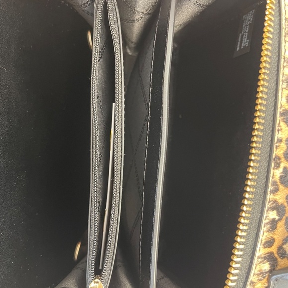 MICHAEL Michael Kors Estelle Leopard Print Calf Hair Satchel - NWT - Picture 6 of 7